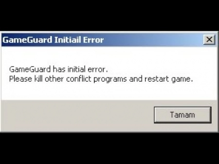 GameGuard İnitiail Error Hatası